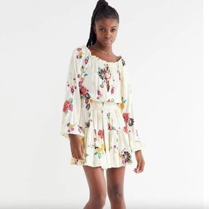 Cleobella Hadley Tie Front Mini Dress • GREY